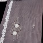 Elegant Mocha Floral Lace Rida Fabric