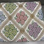 Elegant Floral Lattice Handloom Fabric