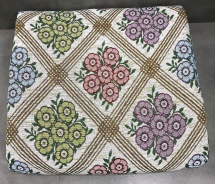 Elegant Floral Lattice Handloom Fabric