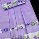 Elegant Lavender Floral Rida Fabric