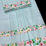 Elegant Rose Print Premium Rida Fabric