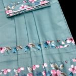 Pastel Floral Border Rida Fabric