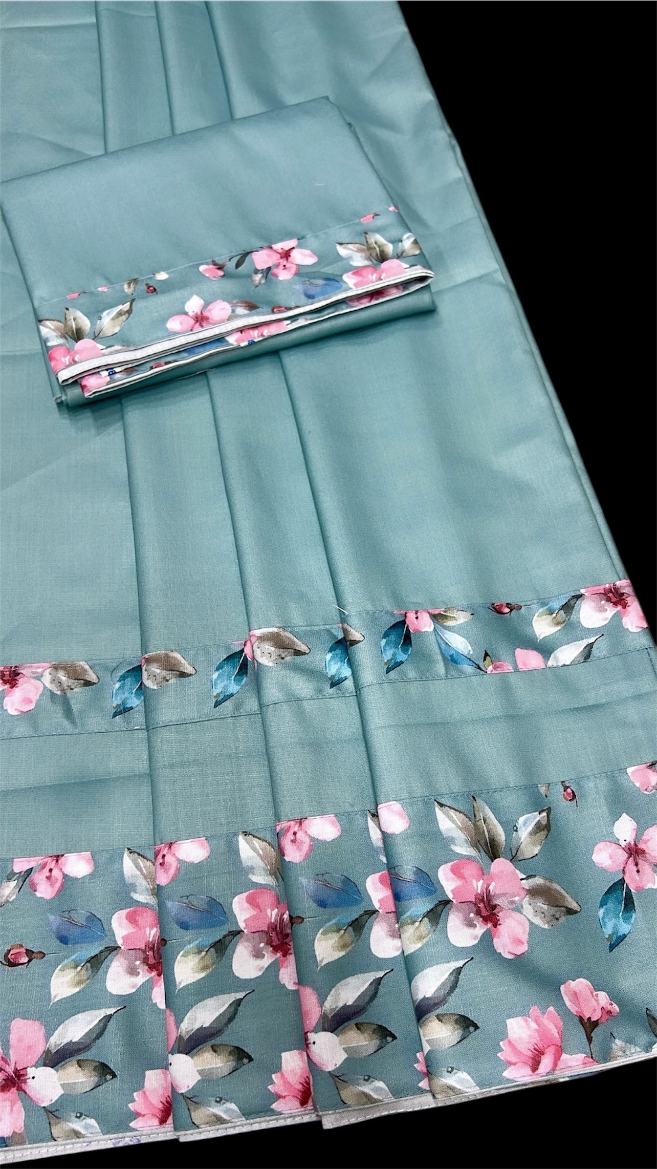 IMG_4663.JPG Pastel Floral Border Rida Fabric - Image 1